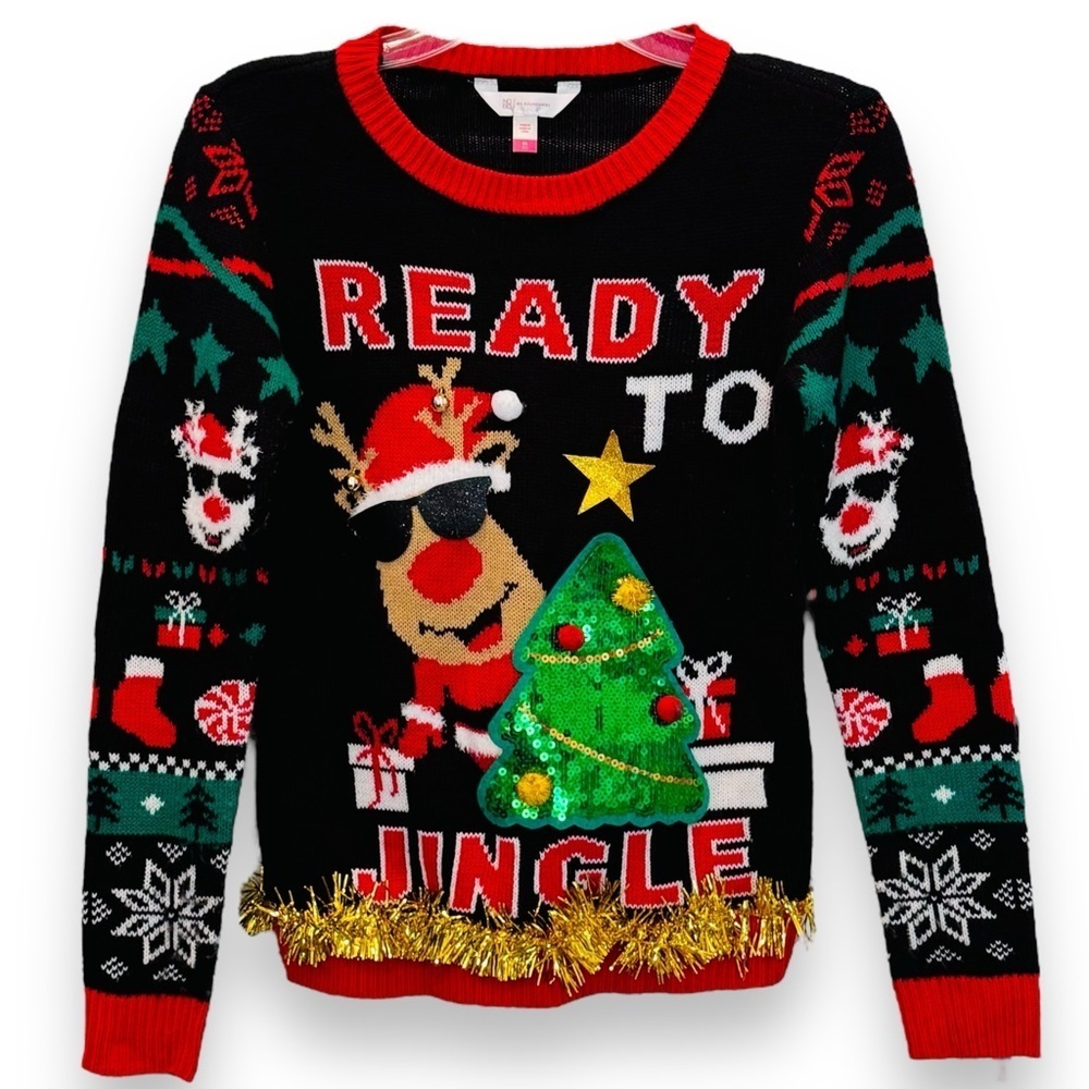No Boundaries Juniors Size XS (1) Christmas Sweater Mid weight